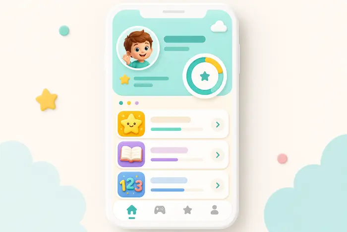 Ninio app dashboard showing daily activities and progress