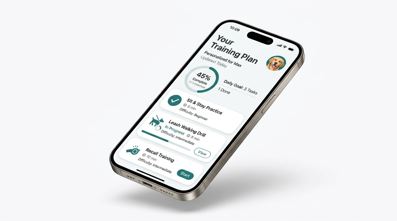 Ninio app personalized training plan screen